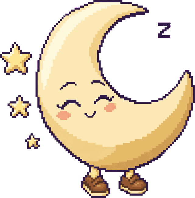 Luna veille pendant la nuit