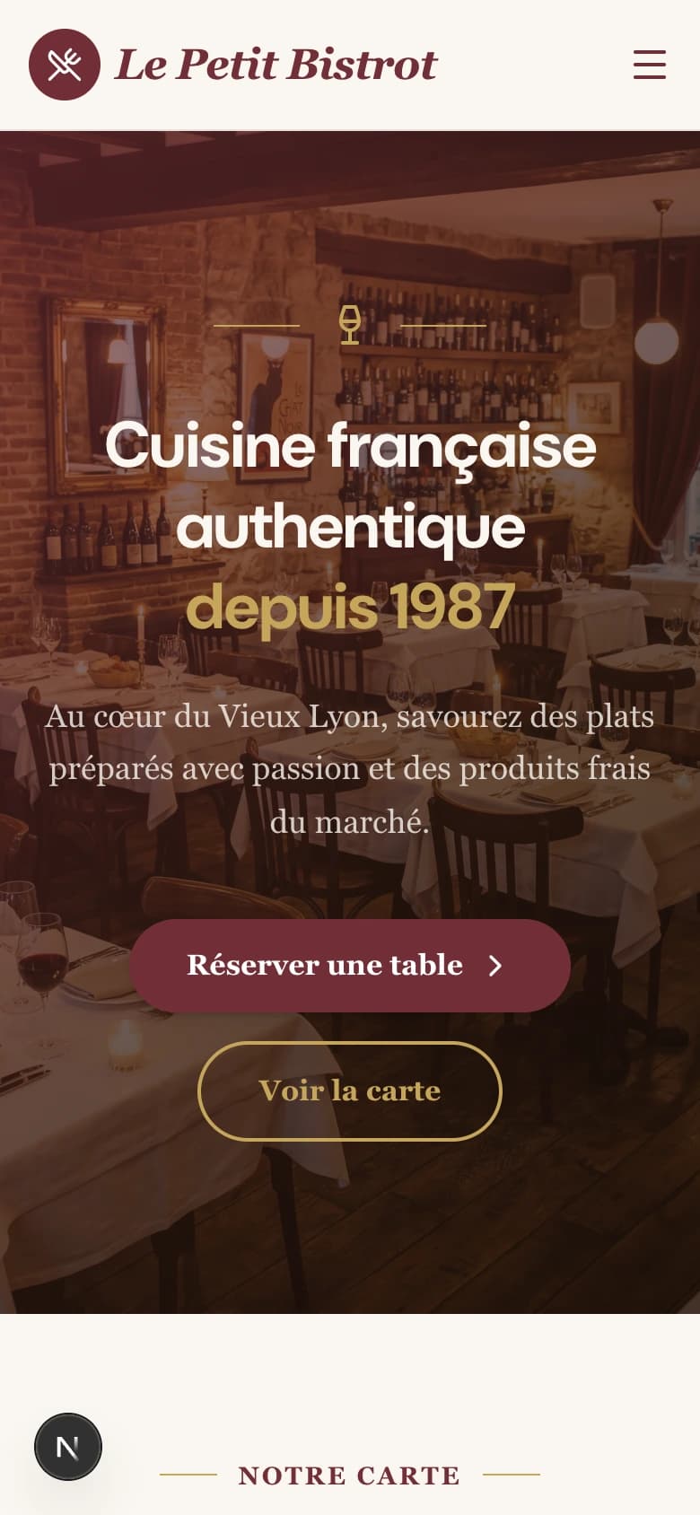 Aperçu Le Petit Bistrot